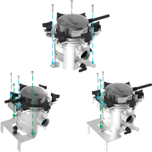 ElectroStrainer Pro Canister Mounting Options